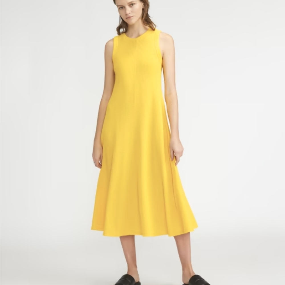 🆕 EVERLANE The Organic Cotton Waffle Tank Dress